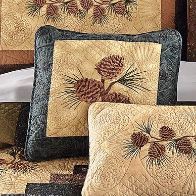 Pinecone Diamond Accent Pillow