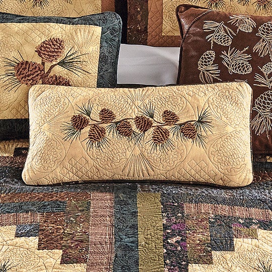 Pinecone Diamond Rectangle Pillow