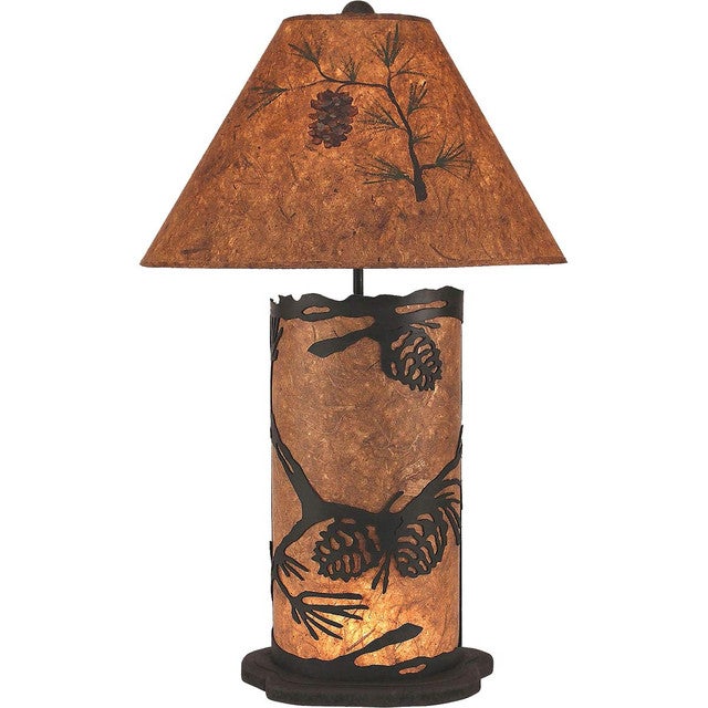 Pinecone Table Lamp with Nightlight - Large