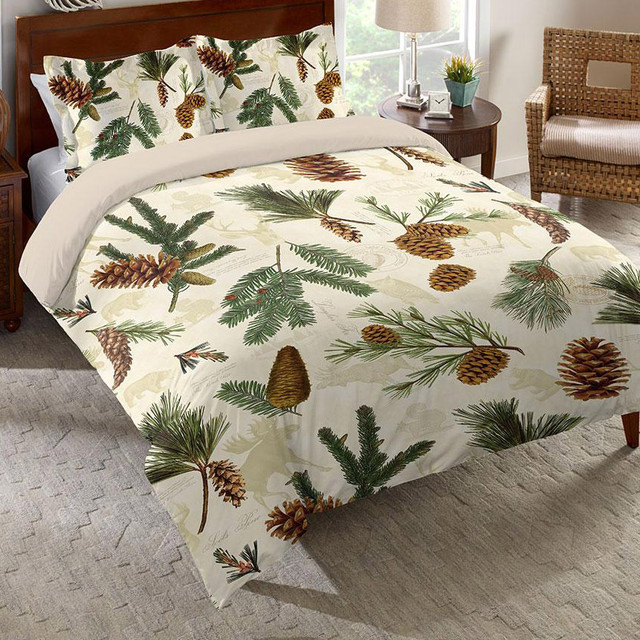 Pinecones and Wildlife Comforter - Queen