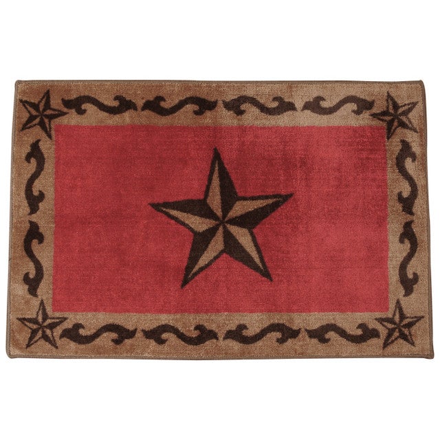 Red Star Bath Rug
