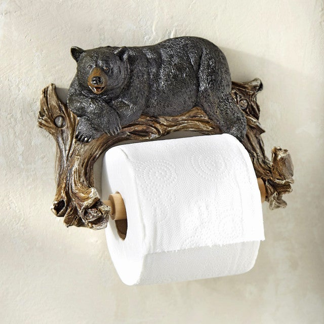Relaxing Bear Toilet Paper Holder