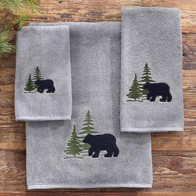 Bear & Pine Tree Towel Collection