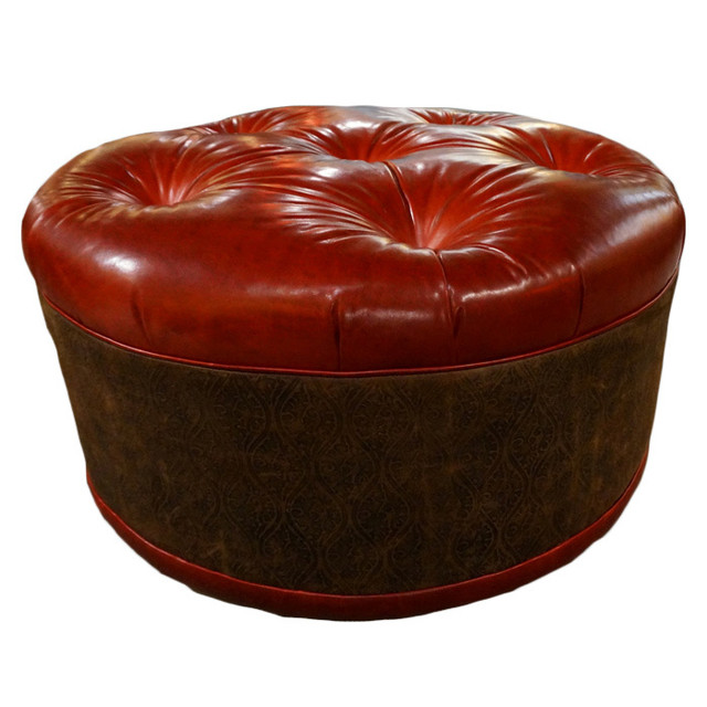 Red Ranch Ottoman