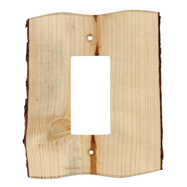 Rustic Edge Blued Pine Single Rocker Plate