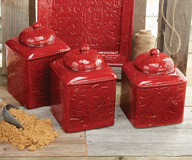 Savannah Red Kitchen Accessories | Black Forest Decor