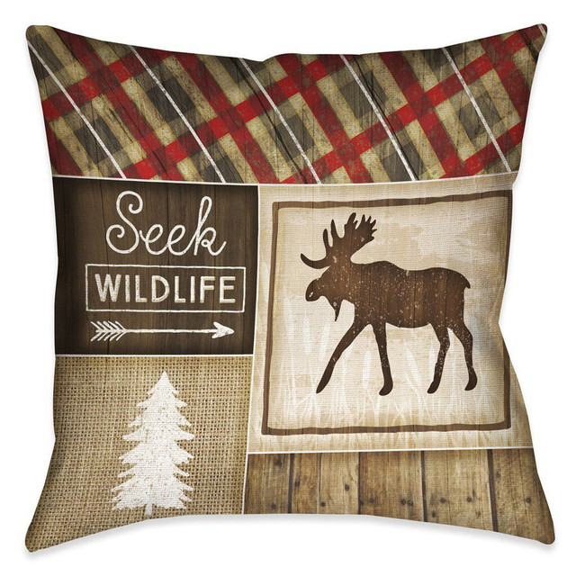 Seek Wildlife 18 x 18 Outdoor Pillow