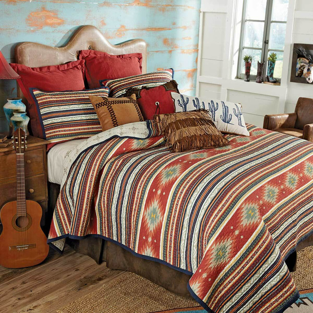 Serape Diamonds Quilt Bed Set - Twin