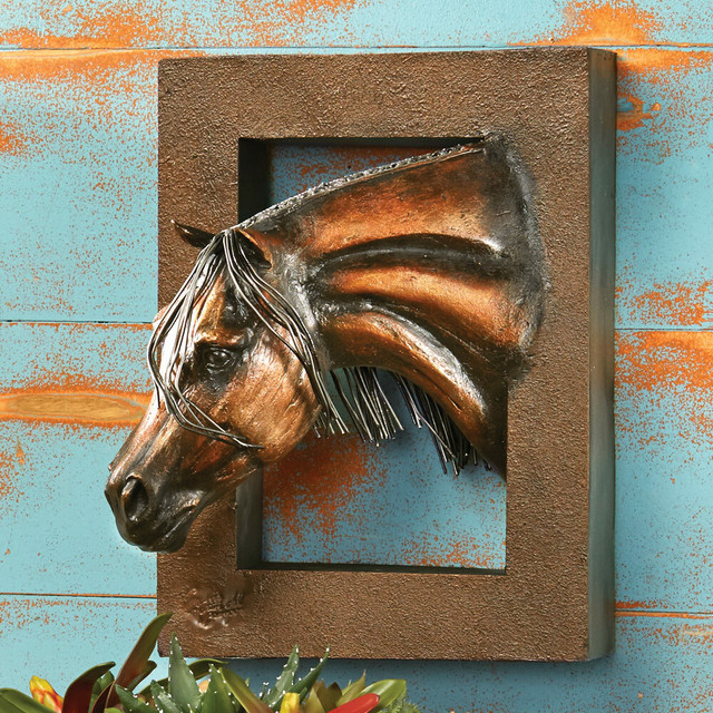 Serenity Horse 3-D Wall Sculpture