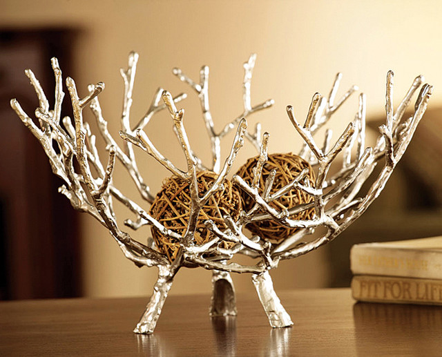 Silver Twig Bowls - Set of 2