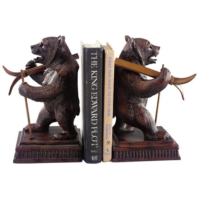 Ski Bear Bookends