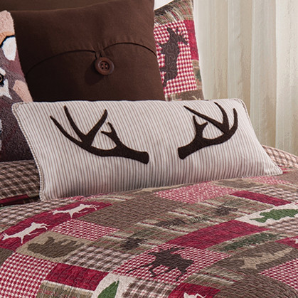 Sleepy Forest Antler Pillow