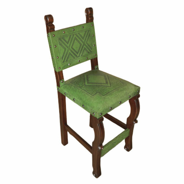 Spanish Heritage Counter Stool - Diamond Green