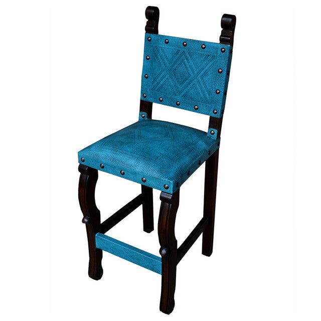 Spanish Heritage Counter Stool - Diamond Teal