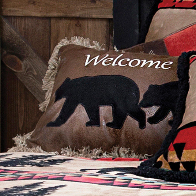 Welcome to our Den Bear Pillow