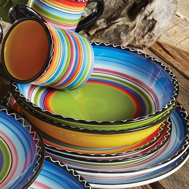 Tequila Sunrise Soup & Pasta Bowls - Set of 4 - OVERSTOCK