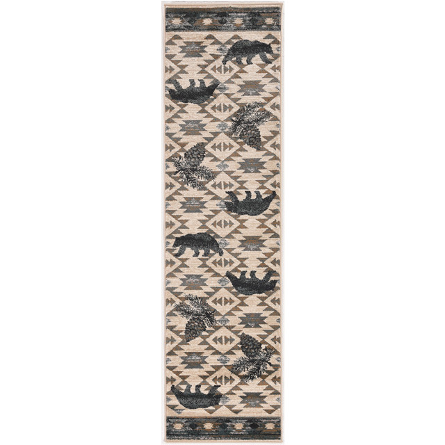 Wasatch Ivory & Blue Rug - 2 x 8 - OUT OF STOCK UNTIL 01/16/2026