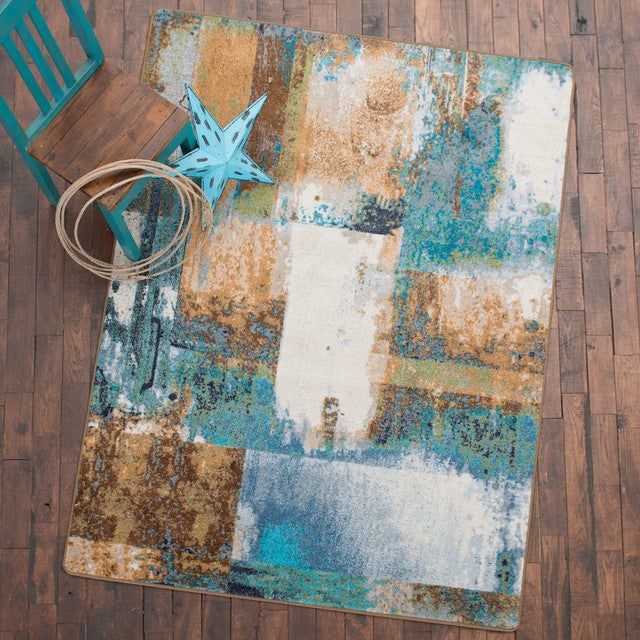 Watercolor Rust Rug - 3 x 4