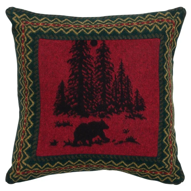 Wooded River Bear 5 Euro Sham
