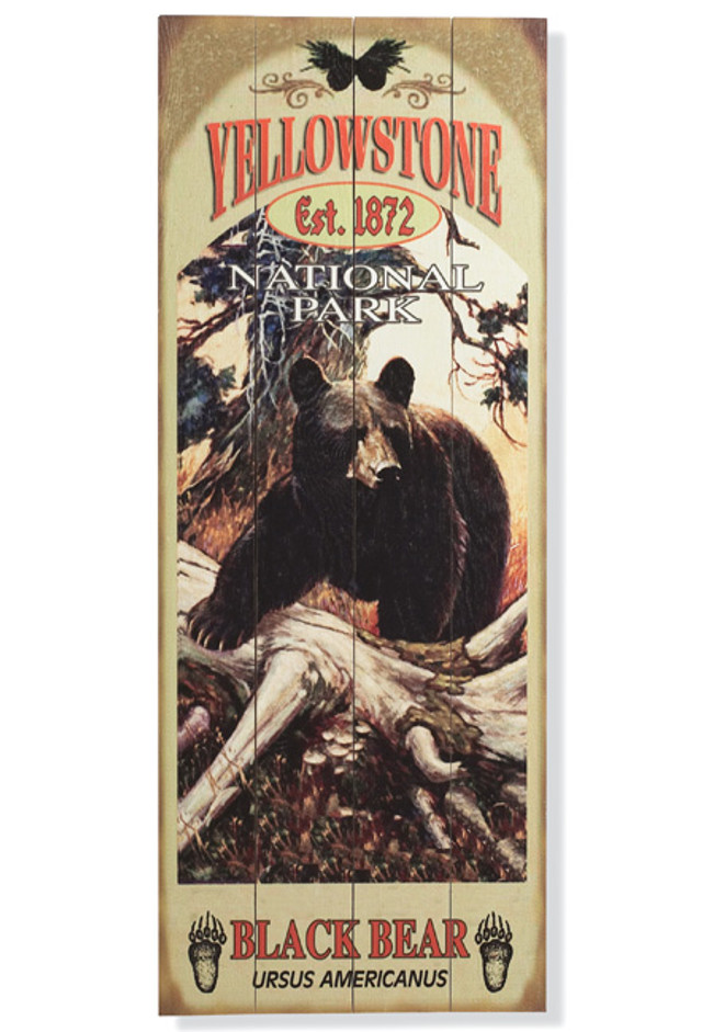 Black Bear Sign - 14Wx36H