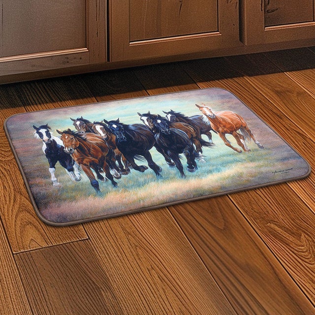 Wild Horses Comfort Floor Mat