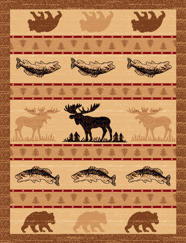 Wildlife Stripe Rug - 2 x 3