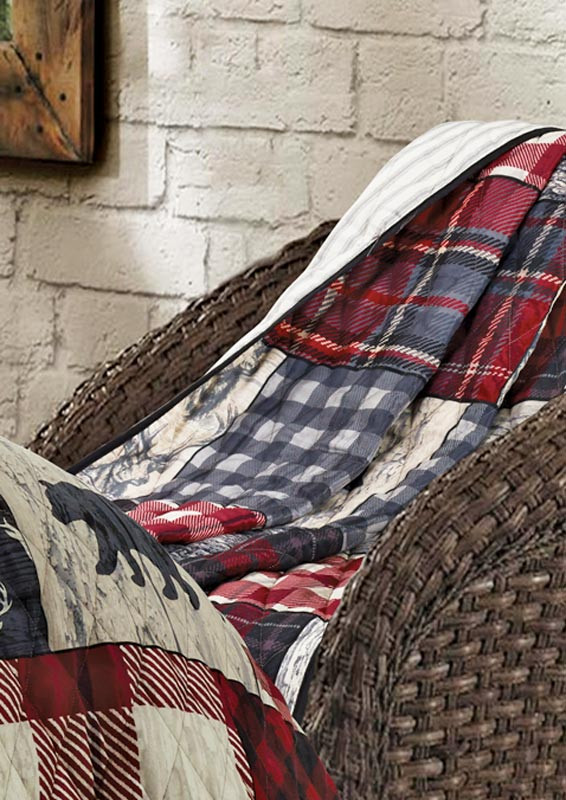 Wildlife Timber & Plaid Throw