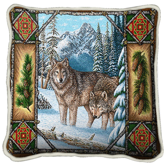 Wolf Lodge Pillow Cover