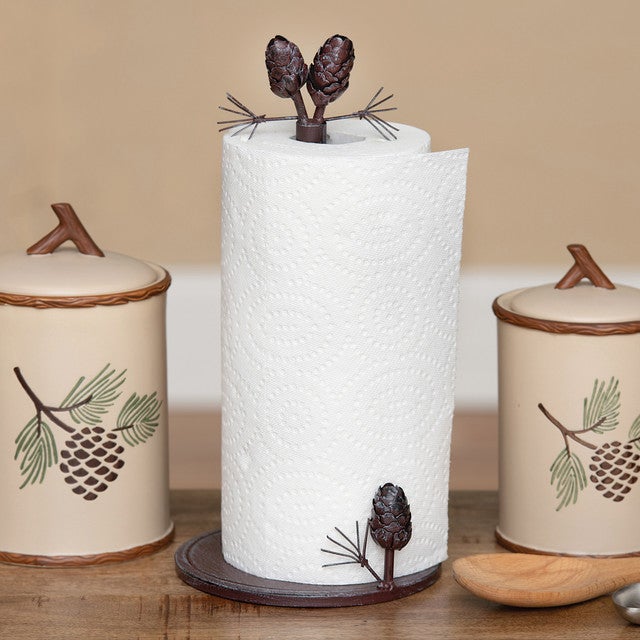 Woodland Pinecone Paper Towel Holder- SALE