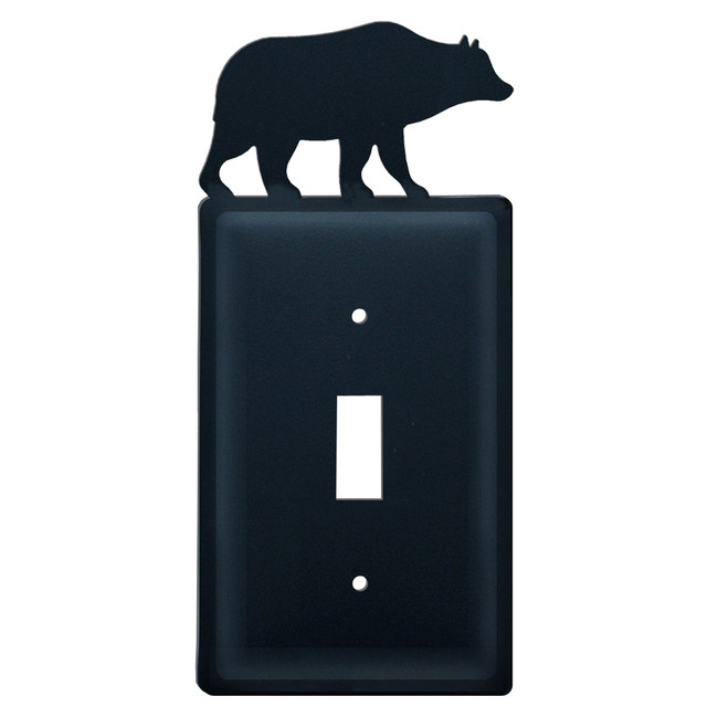 Wrought Iron Bear Single Switch Cover