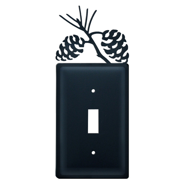 Wrought Iron Pinecone Single Switch Cover