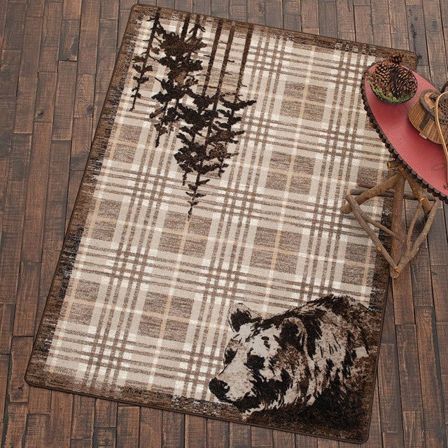 Kodiak Plaid Bear Rug Collection