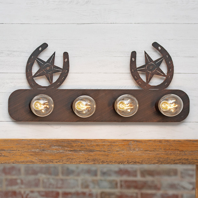 Horseshoes & Stars Vanity - 4 Light
