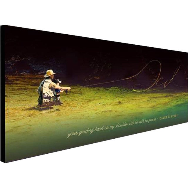 Dad's Day Personalized Block Mount - 26 x 10