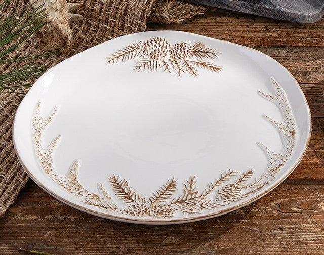 Northwoods Antler Ceramic Dinner Plate