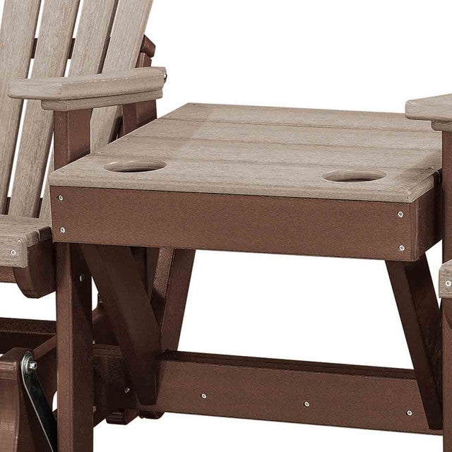 Kingston Center Table - Weatherwood & Tudor Brown