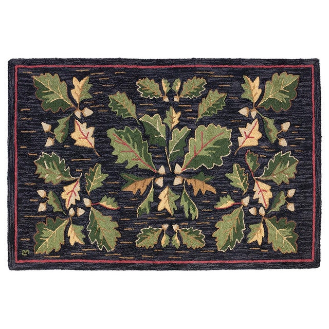Acorn Medley Hooked Wool Rug - 2 x 4