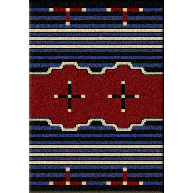 Big Chief Blue Rug - 3 x 4