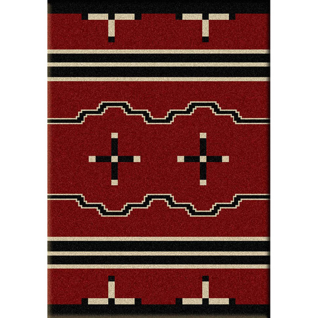Big Chief Red Rug - 3 x 4