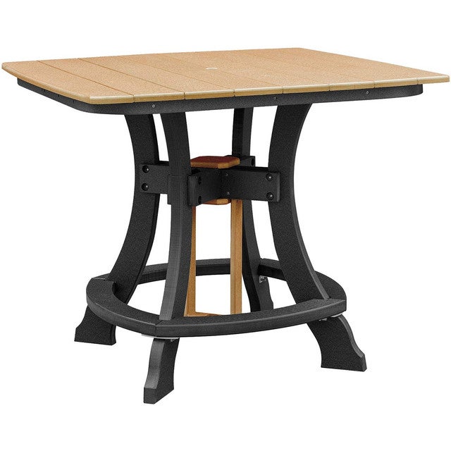 Beckett Counter Height Square Table - Mocha & Black