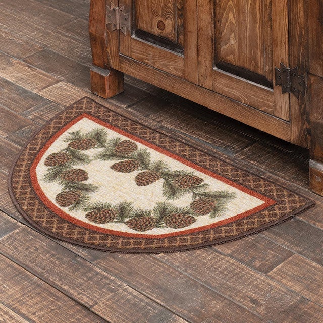 Pine Forest Half-Round / Wedge Rug