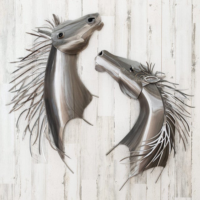 Thriving Mustangs Metal Wall Sculpture Set