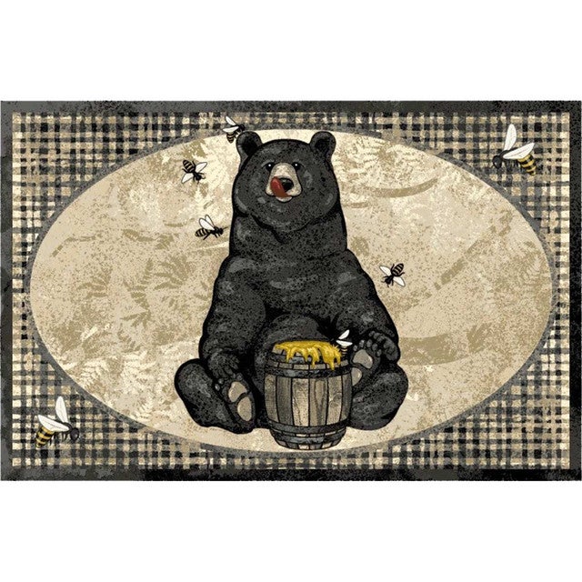 Honeybee Bear Accent Rug