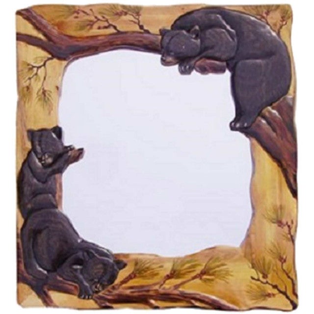Pine Tree Bears Wall Mirror - OUT OF STOCK UNTIL 05/27/2026