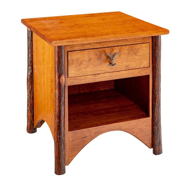 Yellowstone Gallatin Valley 1 Drawer Nightstand with Open Shelf