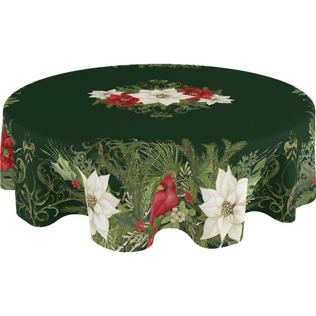 Woodland Christmas Round Tablecloth