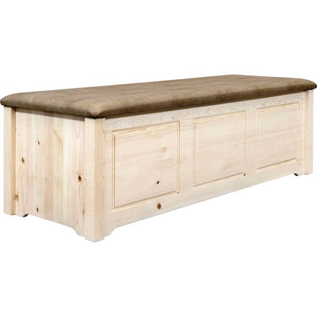 Denver Lacquered Blanket Chest with Buckskin Seat