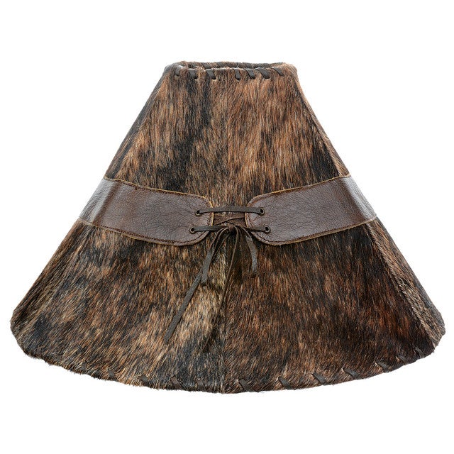 Cowhide Corset Lamp Shade - 12 Inch