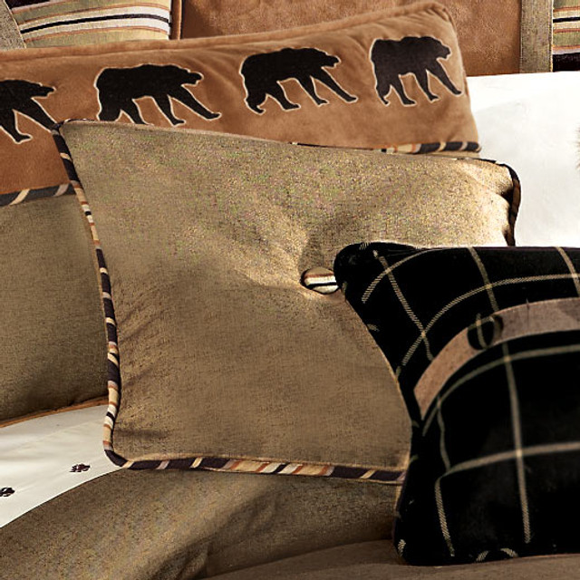 Ashbury Burlap Tufted Pillow