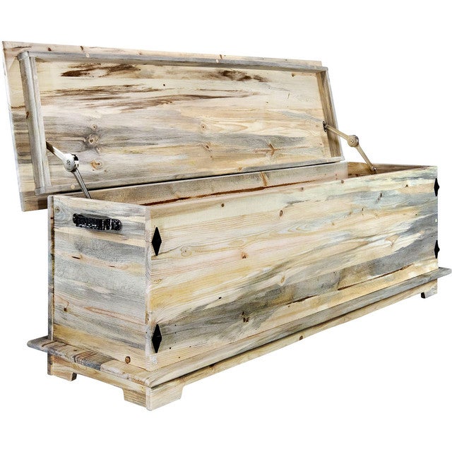 Lima Sawn 6 Foot Blanket Chest - Clear Lacquer